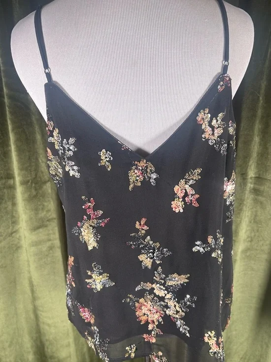 Banana Republic Sequin Floral "Perfect Cami" - Picture 4 of 6